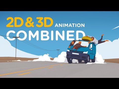 2D &amp; 3D Animation Combined