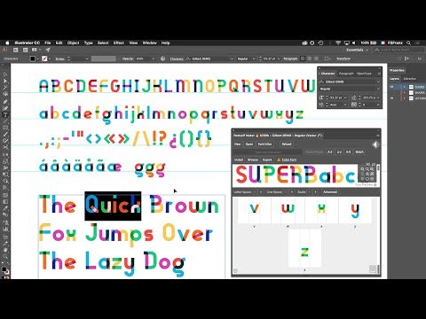 TOP 4 reasons to start making your own fonts now: color, alternates, ligatures &amp; kerning !!!