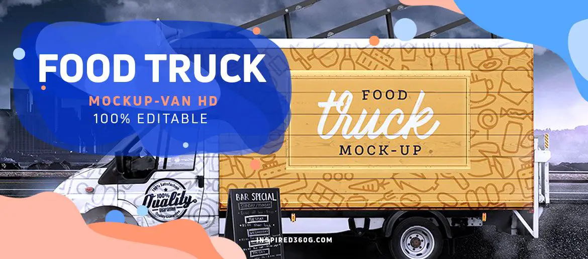 Download Food Truck Mockup Free Van Hd Photoshop Descarga Gratis